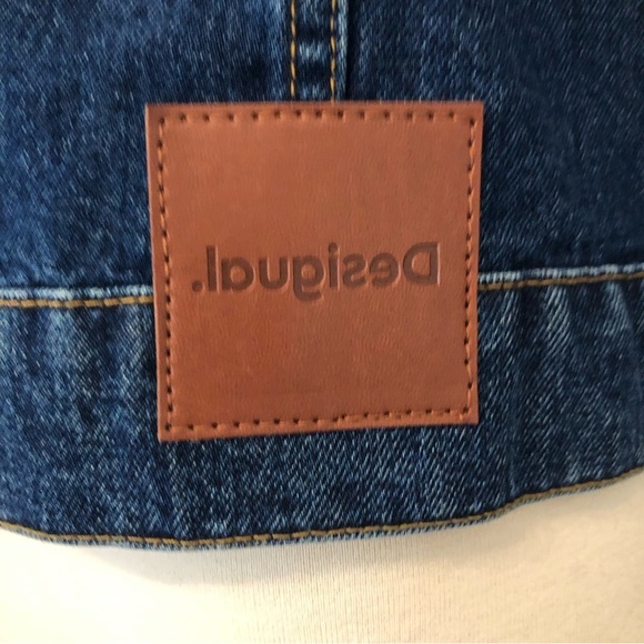 DESIGUAL Boho patchwork jean jacket. Size 4 - Picture 7 of 14